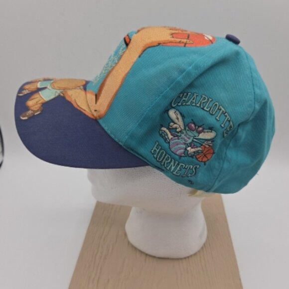 Vintage NBA Nets Slam Dunk Embroidered Snapback Hat – Colorful Player Graphic - Picture 9 of 11